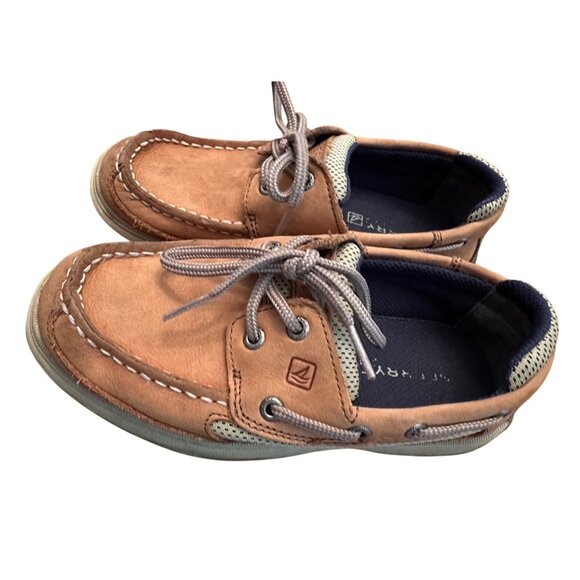 sperry lace up boat shoes youth boy size 1M - Picture 1 of 7